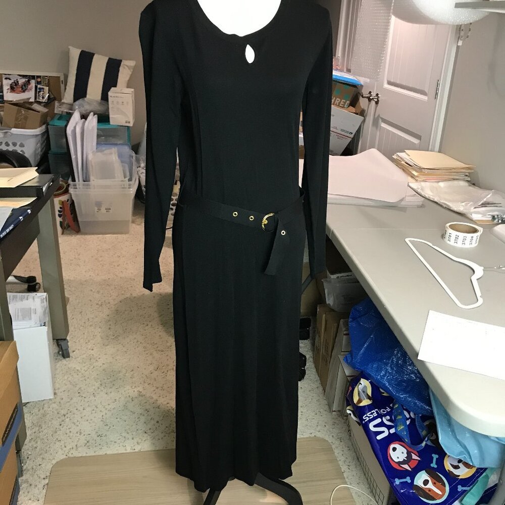 Women's NWT Black Anthony Originals Long Knit sweater dress Size M